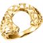 9411:28181:P 10kt Yellow Horseshoe Ring Mounting