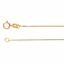 CH21:31988:P 14kt Yellow .55mm Solid Box 7" Chain
