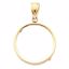 CF12L:48317:P 14kt Yellow 15x.76mm Tab Back Coin Frame Pendant for U.S. $1.00 Type 3