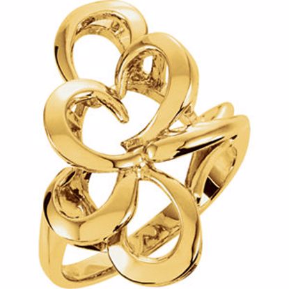 5255:19755:P 14kt Yellow Metal Fashion Ring