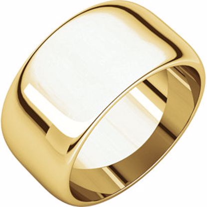 HR6:50843:P 10kt Yellow 10mm Half Round Band