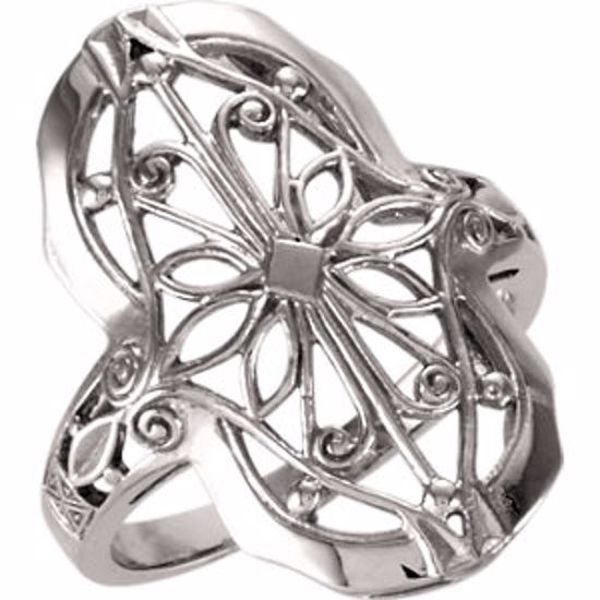4840:22094:P 14kt Yellow Filigree Ring