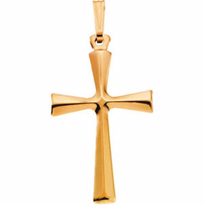 R16171:67400:P Plain Hollow Cross Pendant