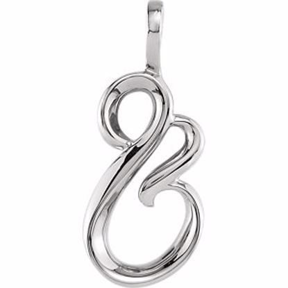 80649:68730:P 14kt White Freeform Pendant