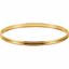 BRC81:102932:P 14kt Yellow 4mm Grooved Bangle Bracelet  