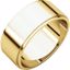 FE14:114755:P 10kt Yellow 8mm Flat Edge Band