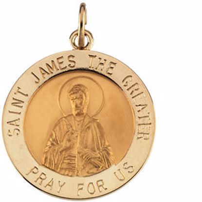 R16459:121674:P 14kt Yellow 18.5mm St. James Medal