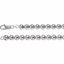 CH290:147833:P Sterling Silver 8mm Hollow Bead 18" Chain
