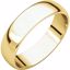 HRL4:148474:P 18kt Yellow 5mm Half Round Light Band