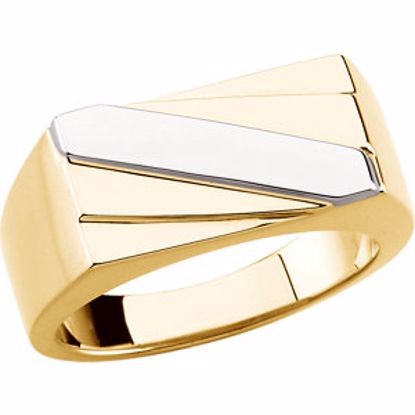 9617:136410:P 14kt Yellow Men's Ring