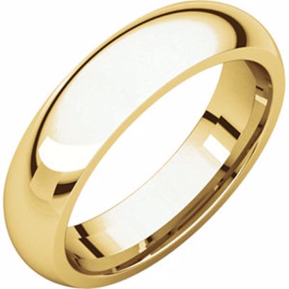 IR11.5:138716:P 10kt Yellow 5mm Comfort Fit Band