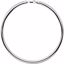 CH275:139486:P Sterling Silver 7.25mm Domed Omega 16" Chain