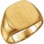 9454:162115:P 14kt Yellow 10mm Men's Solid Signet Ring 