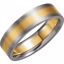 5989:142044:P 14kt Yellow & White 6mm Band Size 7