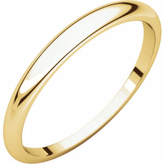 HRT5.5:146200:P 10kt Yellow 2.5mm Half Round Tapered Band