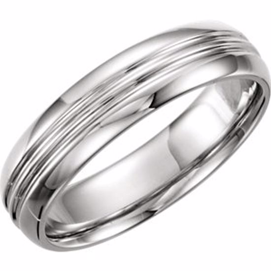 50100:193536:P Platinum 6mm Comfort-Fit Design Band Size 7
