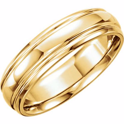 50107:192907:P 14kt Yellow 6mm Grooved Band Size 9