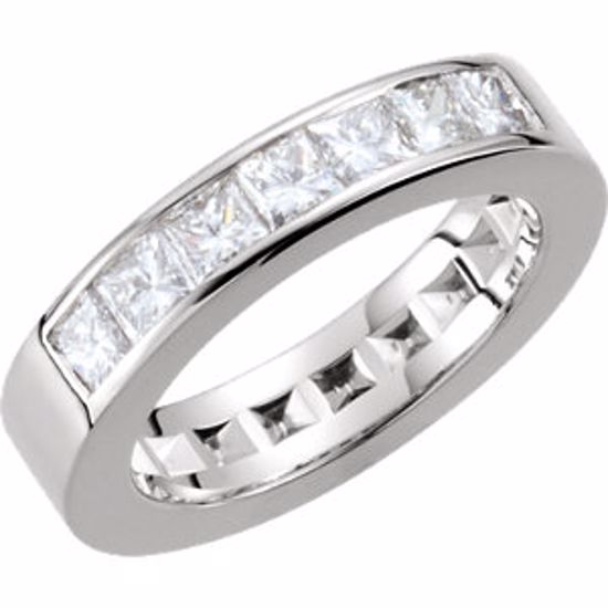 61003:209898:P 14kt White 1 1/6 CTW Diamond Anniversary Band