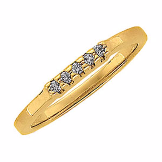 60209:207457:P 14kt Yellow 1/10 CTW Diamond Anniversary Band