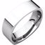 SQR9:215303:P 14kt White 6mm Square Comfort Fit Band
