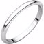HR15:218573:P Platinum 2mm Half Round Band