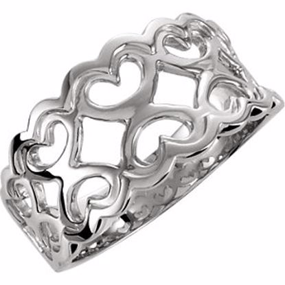 5180:226538:P Platinum Heart Motif Band