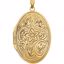 21942:238943:P 14kt Yellow 31.75x22.75mm Oval Locket