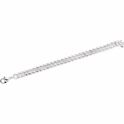 CH383:241252:P Sterling Silver 8mm Curb 16" Chain
