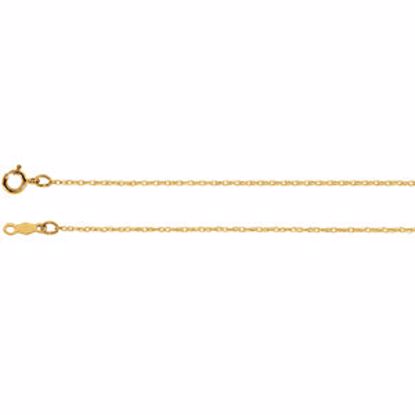 CH468:244022:P 14kt Yellow .75mm Rope 18" Chain