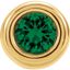 81668:247056:P 14kt Yellow Imitation Emerald "May" Birthstone Pendant Slide