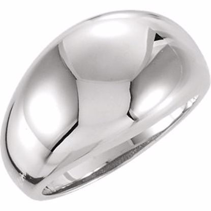 50199:247732:P 14kt White 10mm Metal Fashion Ring