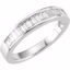 62184:262736:P 14kt White 1/2 CTW Diamond Anniversary Band Size 6