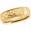 50470:287435:P 14kt Yellow 7.25mm Design Band Size 9 