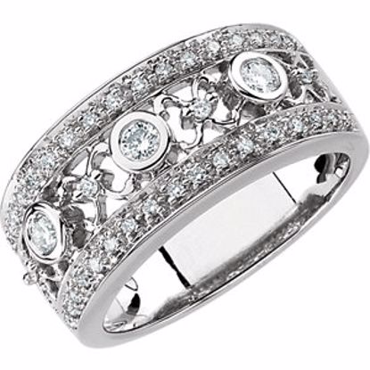 63516:292187:P 14kt White 3/8 CTW Diamond Anniversary Band