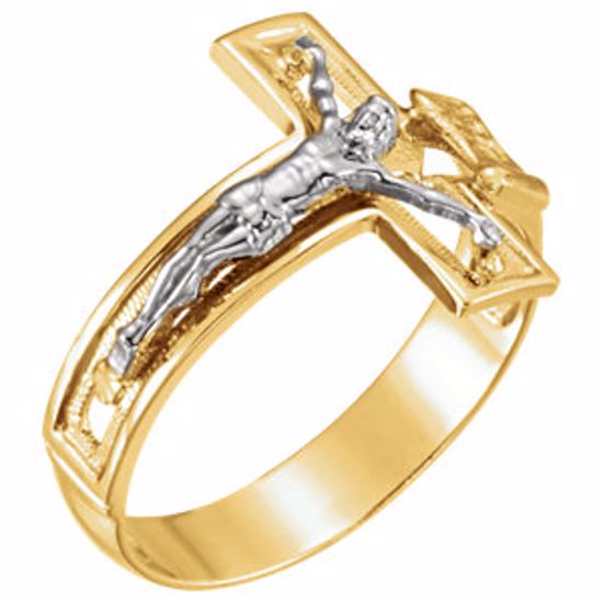 R16699:305651:P Men's Crucifix Ring