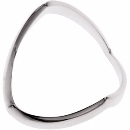 5170:6307:P 14kt White V Shaped African Band