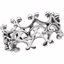 5132:6217:P 14kt White  7.5mm Fashion Design Band Size 6