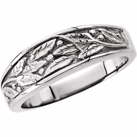 5120:6187:P 14kt White 6.25mm Ladies Duo Design Band