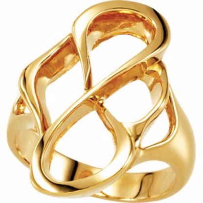 5533:37238:P 14kt Yellow Freeform Ring