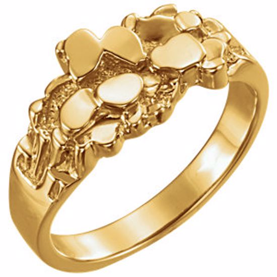 9419:30845:P 14kt Yellow Nugget Ring Mounting
