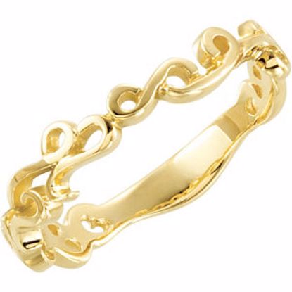 10663:34904:P 10kt Yellow 4mm Scroll Design Band