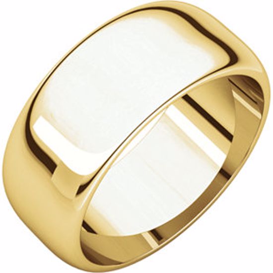 HR6:50842:P 10kt Yellow 8mm Half Round Band