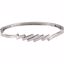 BRC2:53883:P 14kt White Hinged Bangle Bracelet
