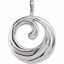 80752:74185:P 14kt White Circle Pendant