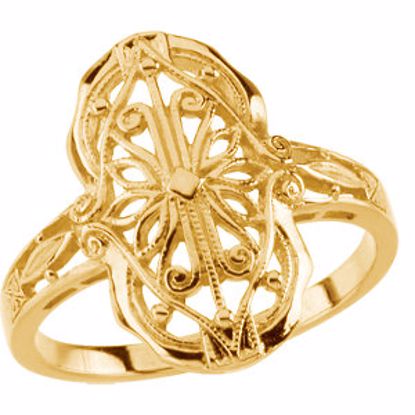 4237:82609:P Vintage-Style Filigree Ring