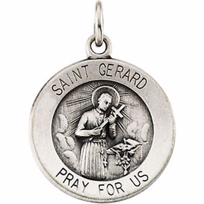 R16326:128359:P Sterling Silver 15mm St. Gerard Medal