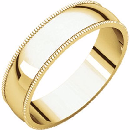MGL7.5:143453:P 10kt Yellow 5mm Light Milgrain Band