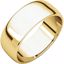 HRL13:142925:P 10kt Yellow 7mm Half Round Light Band