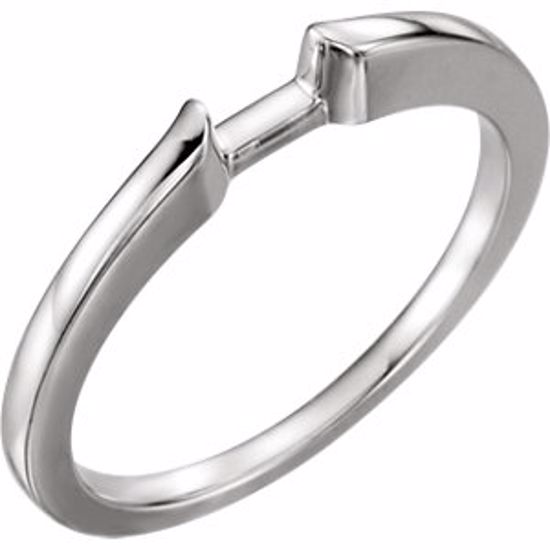 10893:143603:P Platinum Band for 4.1mm Round Engagement Ring Mounting