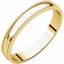 MGL6.5:143441:P 10kt Yellow 3mm Light Milgrain Band
